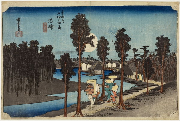 06 Utagawa Hiroshige pelerin large masque Sarutahiko
